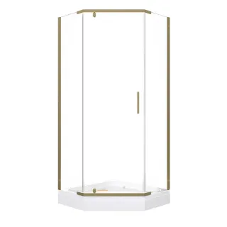 Душевой уголок Triton Дека -Голд Щ0000073924 100x100 см профиль золото стекло прозрачное